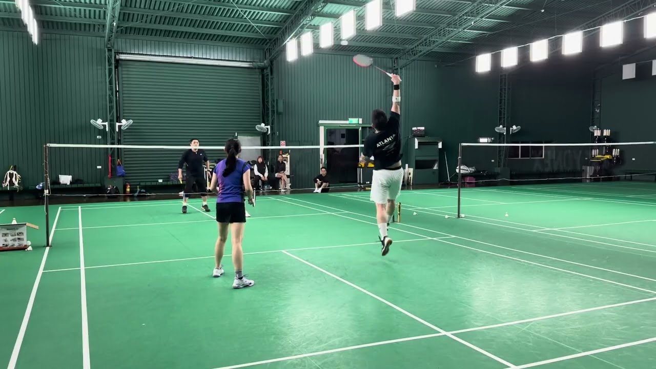 [羽球Vlog]🏸M&安東尼🆚仙姐&顏教練#混雙 