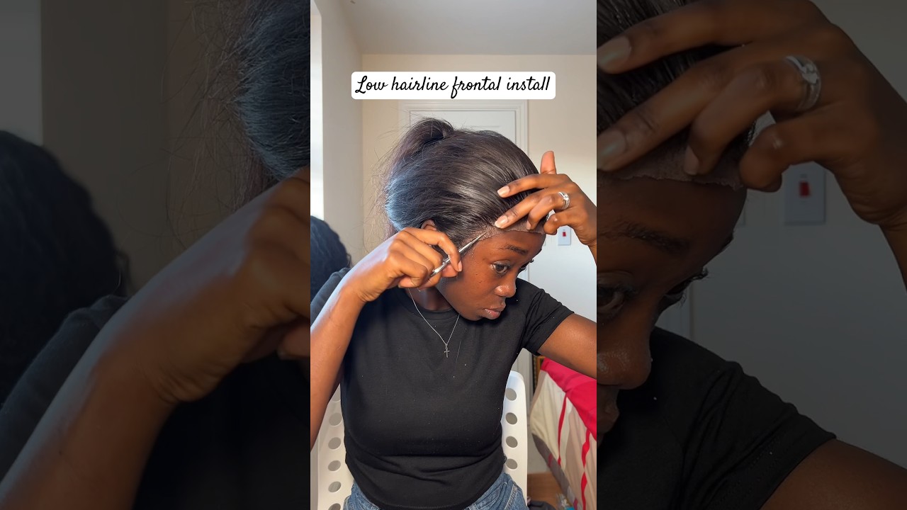 Struggling to achieve a clean install because of low hairline, watch this 