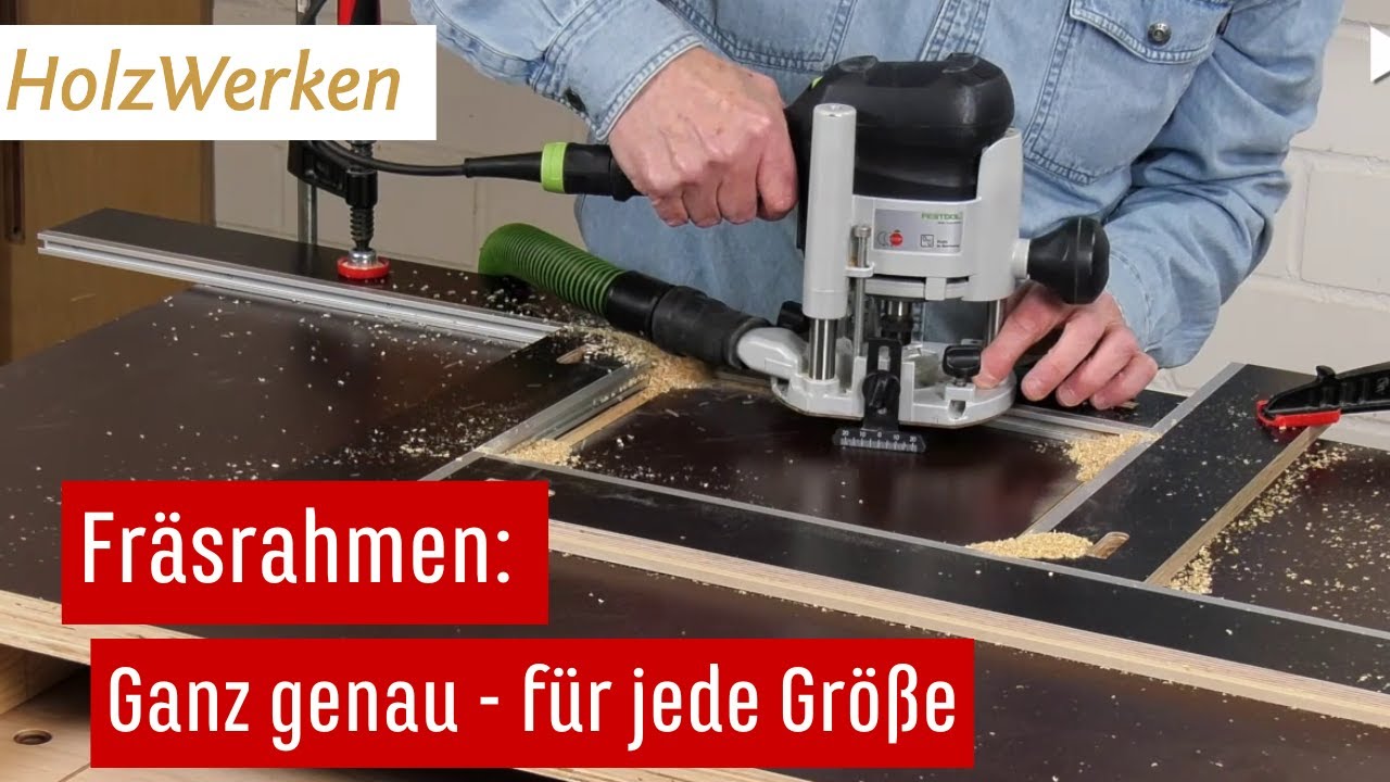 Führungsrahmen Oberfräse: Selbst gebautes Präzisionswerkzeug #holzwerken