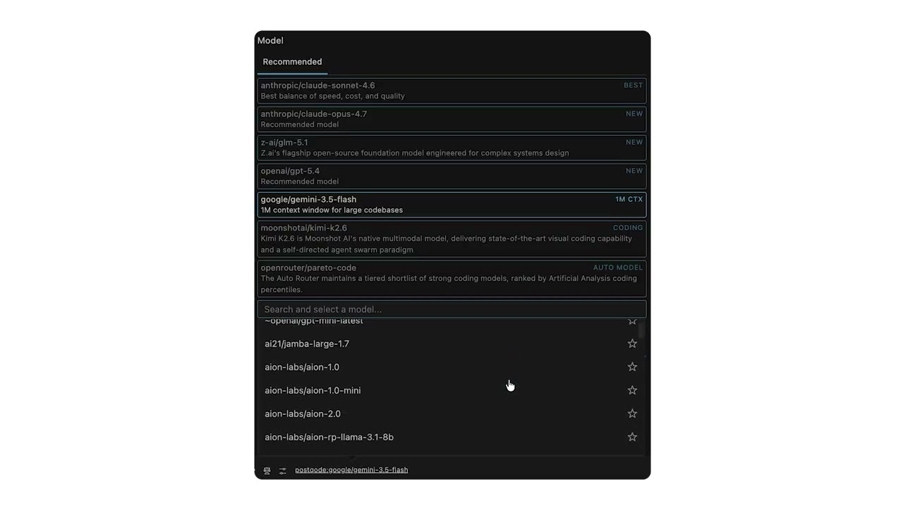 Gemini 3.5 Flash is now generally available in PostQode 🚀
