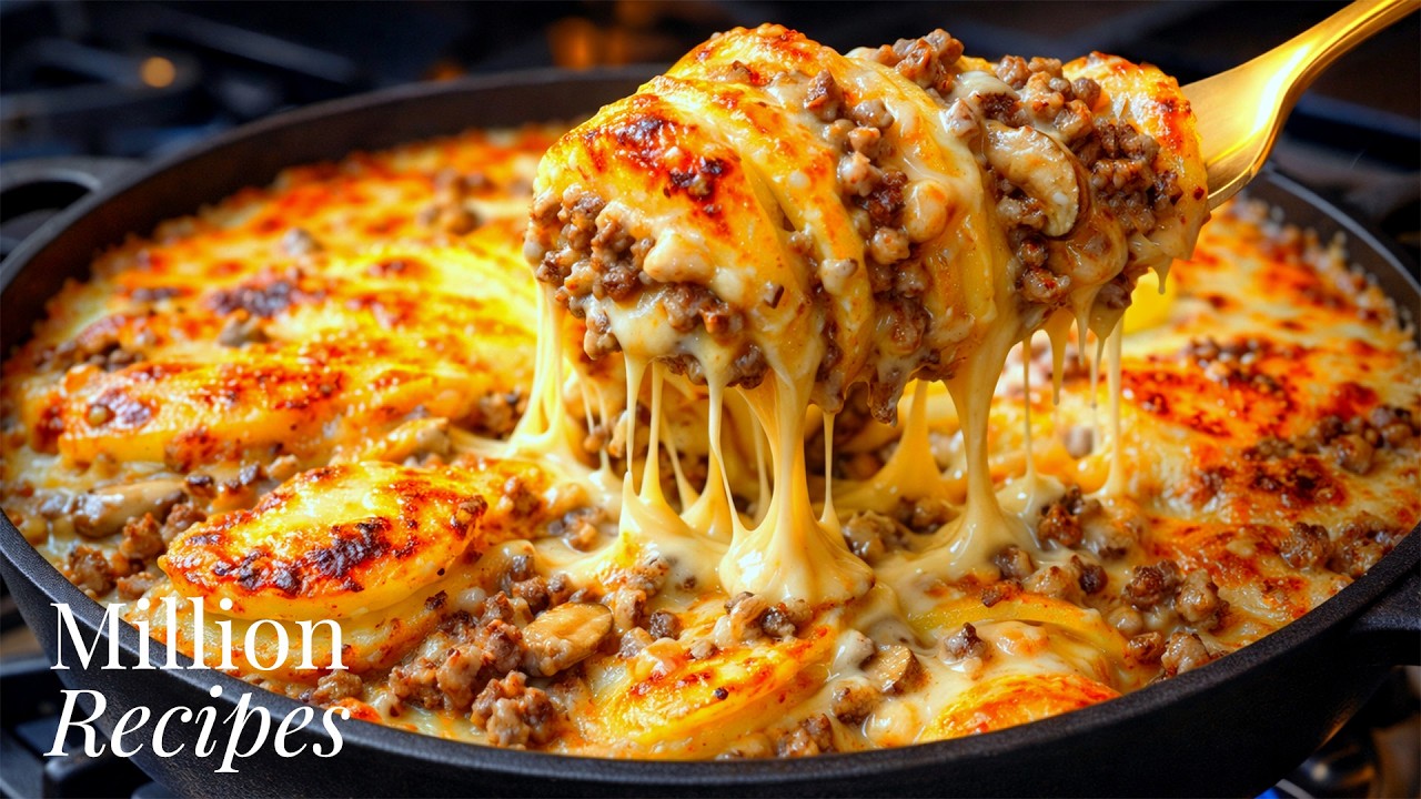 I Make This All the Time 😋 Cheesy Potato Skillet That Always Turns Out Perfect