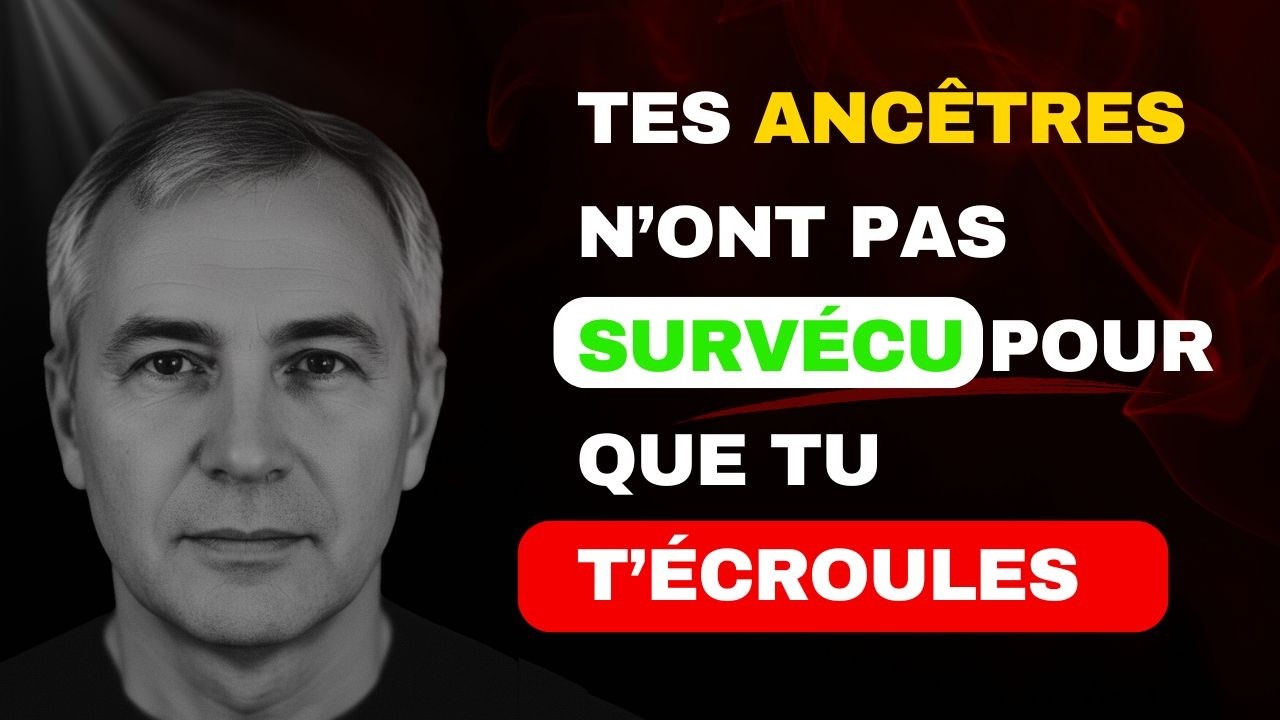 Tes ancêtres n’ont pas survécu pour que tu t’écroule