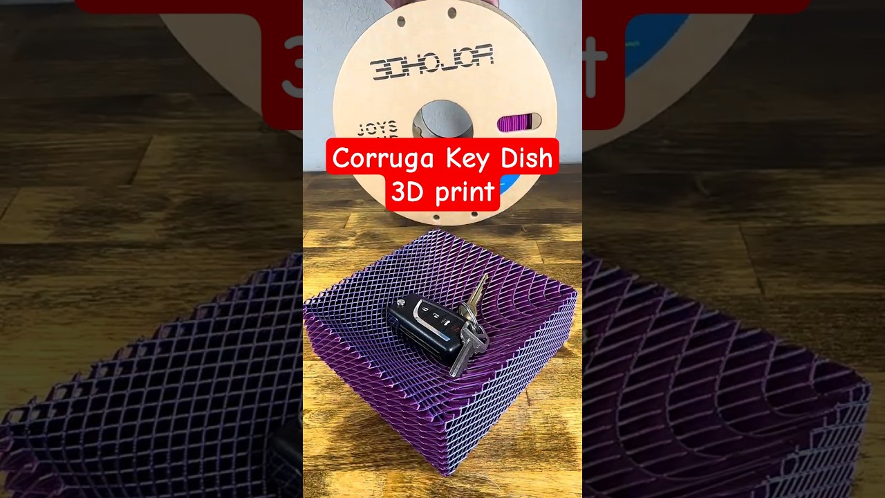 Corruga Key Dish 3D print 3DHoJor Filament