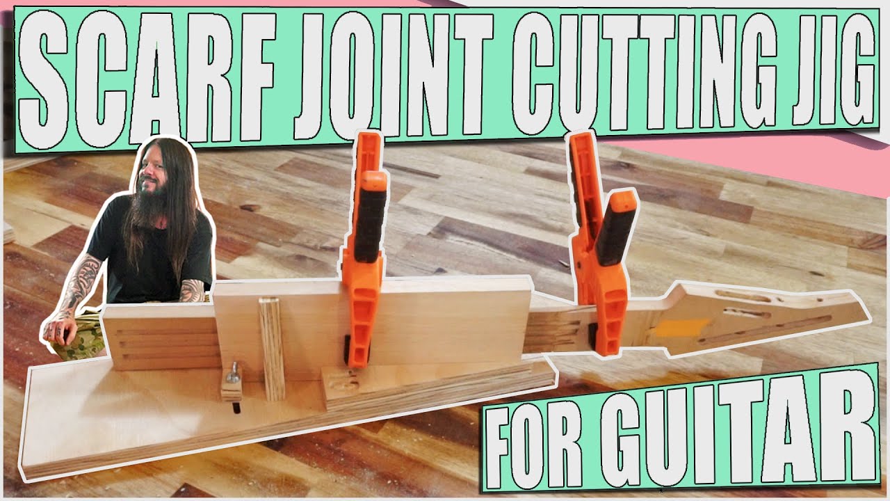 Luthiers Guitar Scarf Joint Cutting Jig.