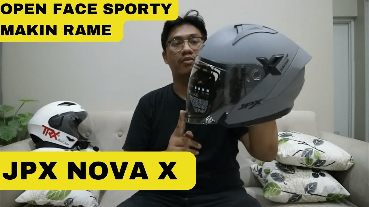 JPX NOVA X Helm Baru dari JP Helmet | SIAP MERAMAIKAN KOMPETISI OPEN FACE SPORTY