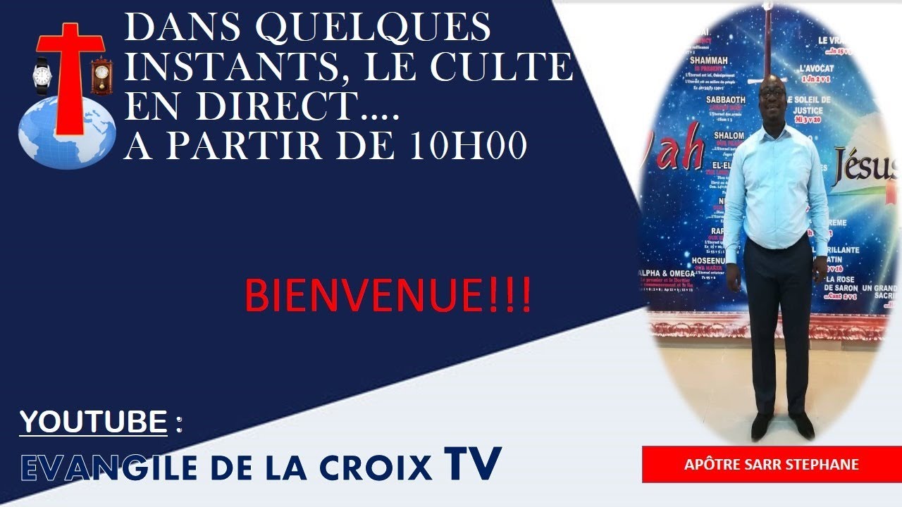 CULTE DU DIMANCHE 03 MAI 2020