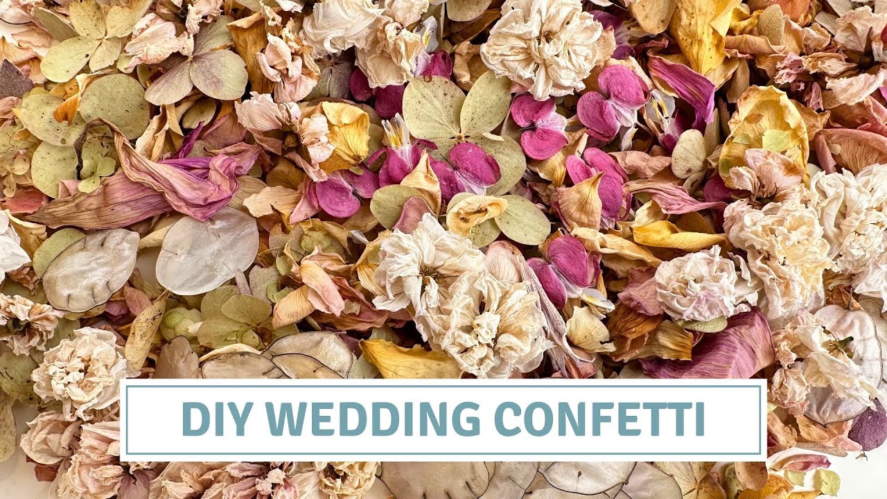DIY Wedding Confetti from Garden Flowers | 3 Easy Drying Methods // Cottoverdi