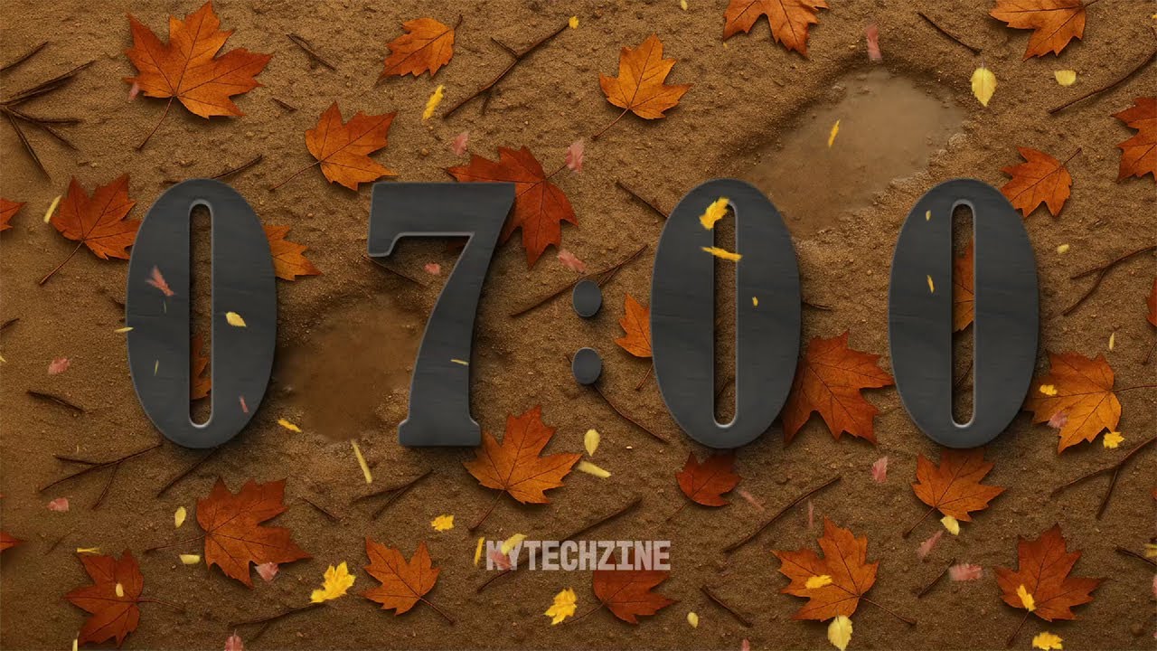 🍂 7 Minute Autumn Timer | Fall Leaves Countdown for Cooking & Study ⏱️