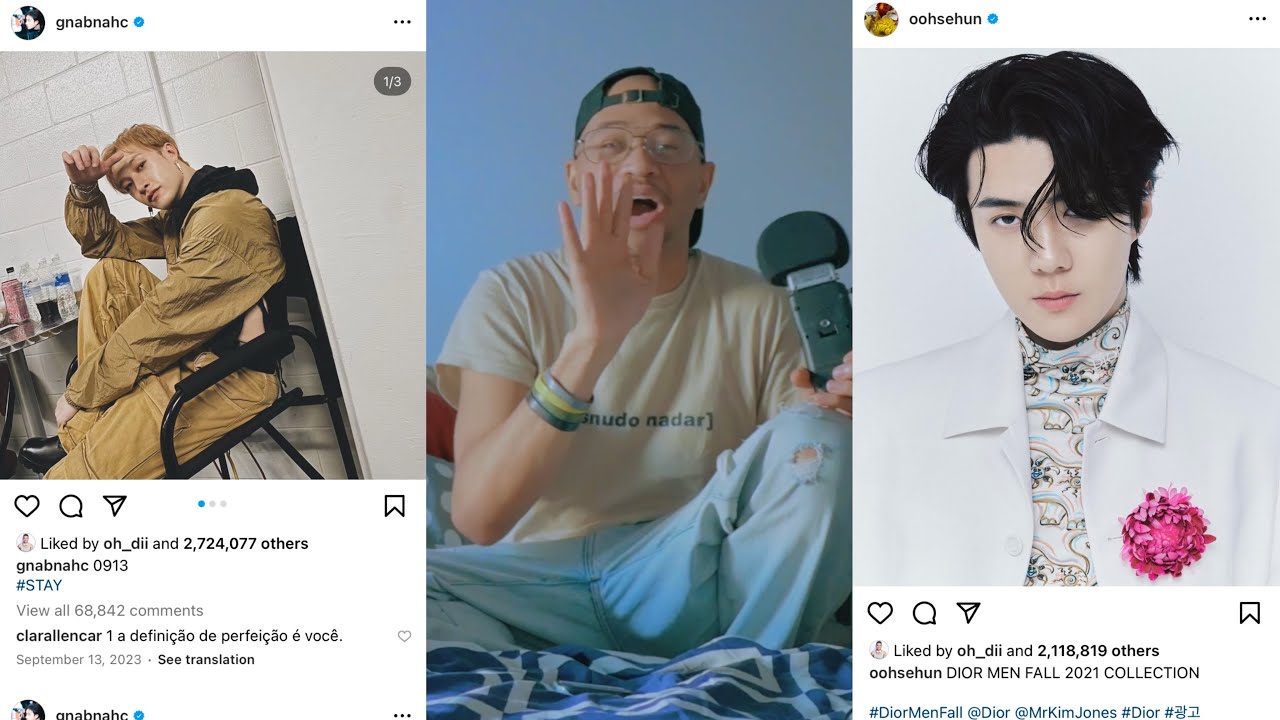 PHOTOGRAPHER REACTS TO STRAY KIDS BANG CHAN & EXO SEHUN INSTGRAMS