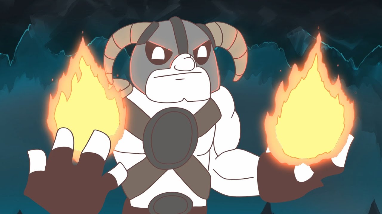 Skyrim VS D&D - Fireball || Animation