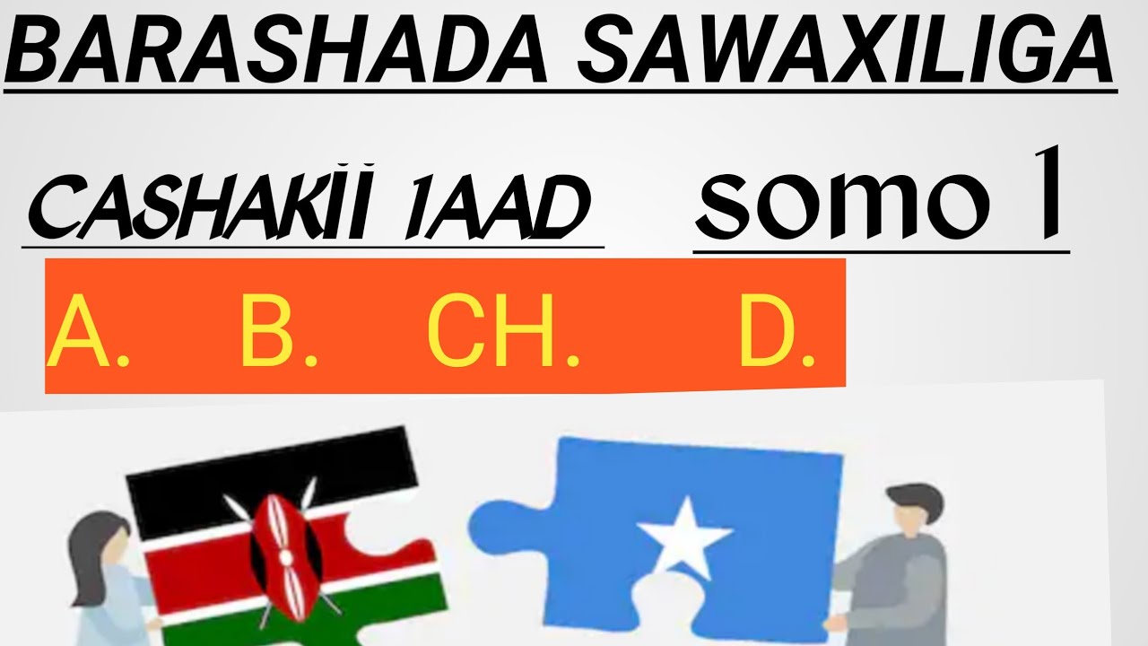 Barashada SAWAXILIGA#CASHARKII 1AAD#SOMO 1@
