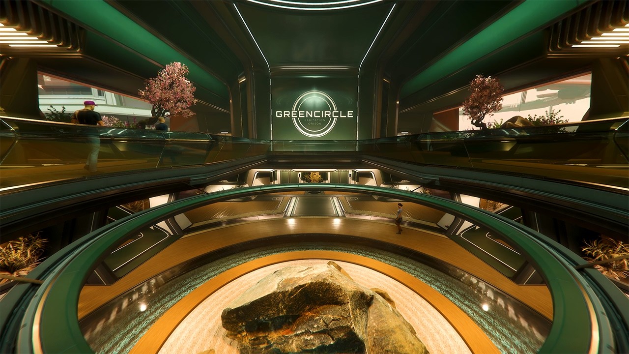 Star Citizen Ambience | Orison – Greencircle Habitation Lobby | Living Verse Soundscape