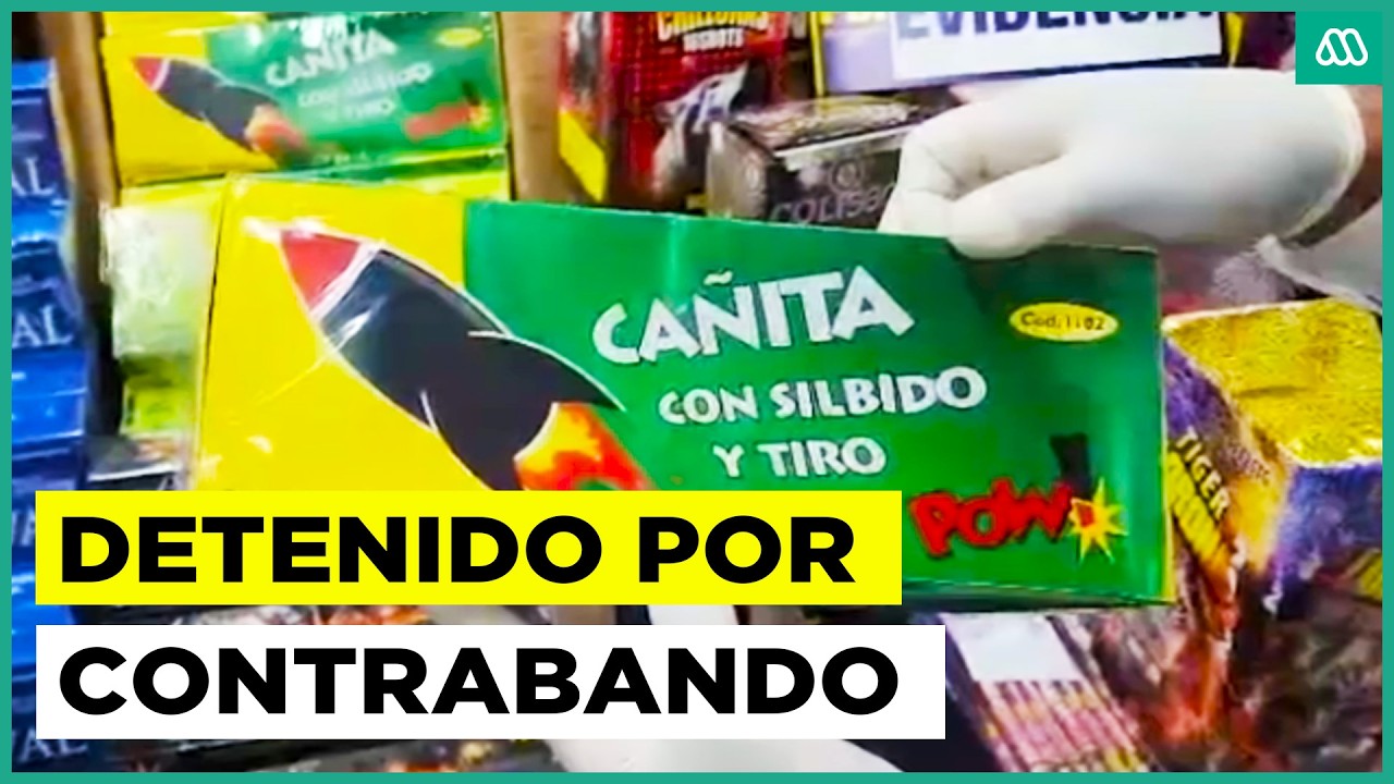 Golpe al contrabando: PDI decomisa fuegos artificiales y cajetillas de cigarros