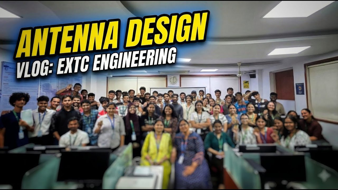 Antenna Design & College Ki Backchodi! 😂📡 | EXTC Engineering Vlog #engineering #vlog #friends #fyp