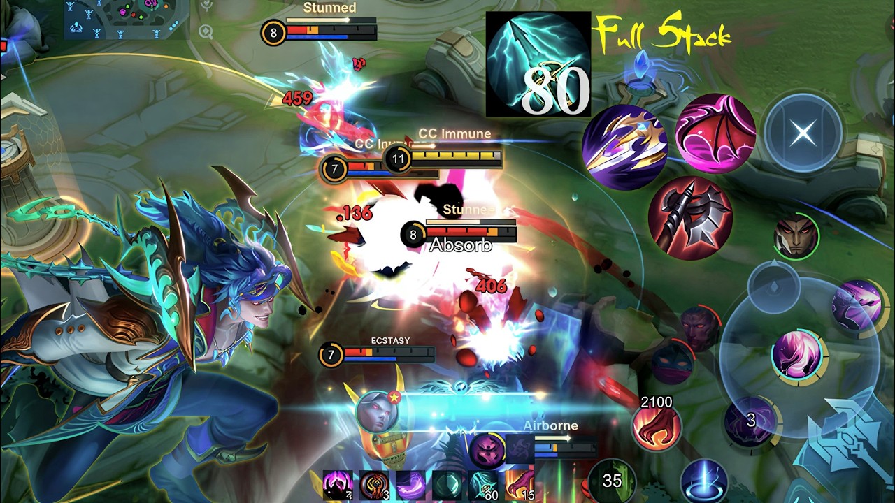 Martis Hyper Carry! ⚔️ Full Damage Build = Easy Maniac!