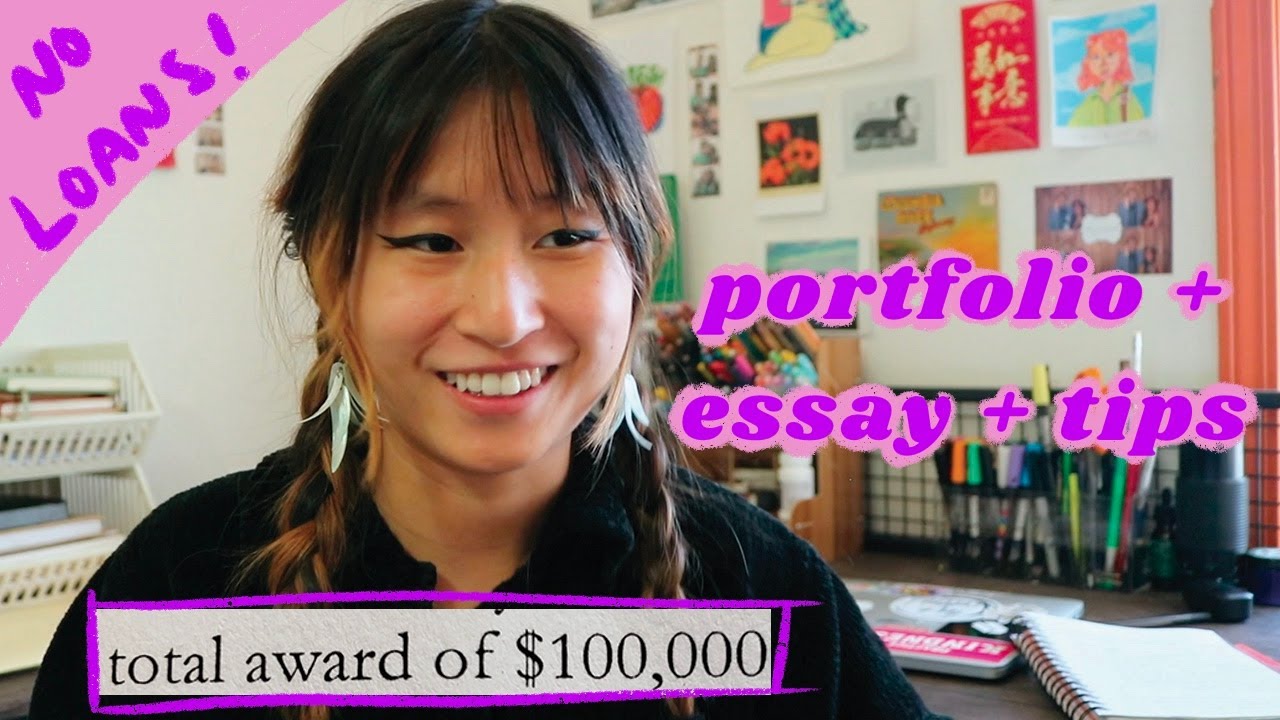 How I Received a $100,000 Scholarship to a Private Art School // my portfolio + essay + tips