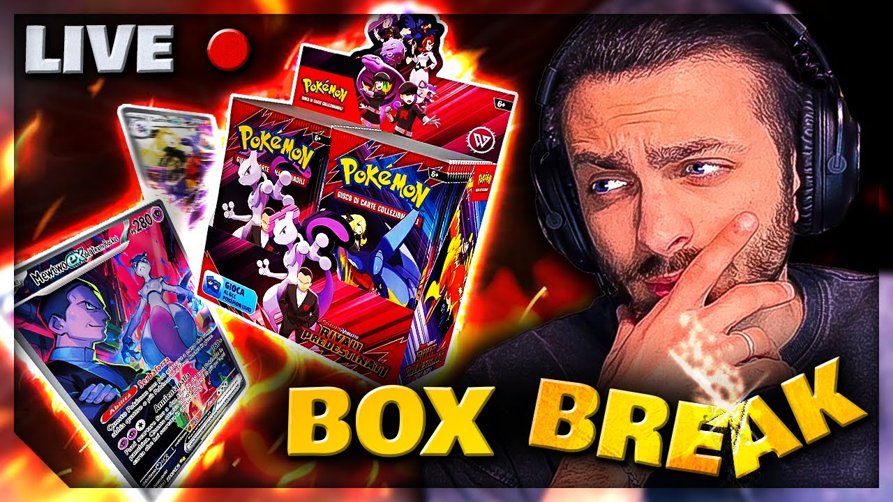 Apriamo RIVALI PREDESTINATI alla ricerca di MEWTWO🔥 BOX BRAKE live