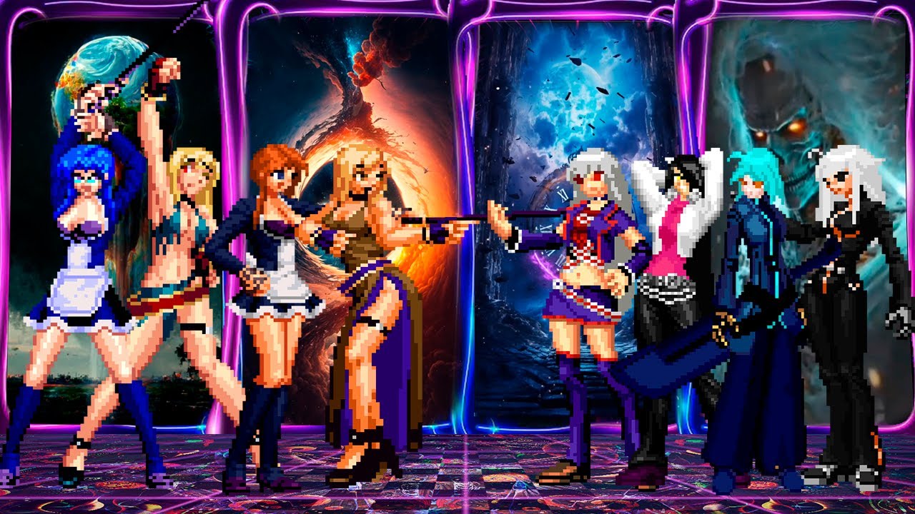 Kof Mugen B. Jenet / Naomi Team VS Noa Team!!