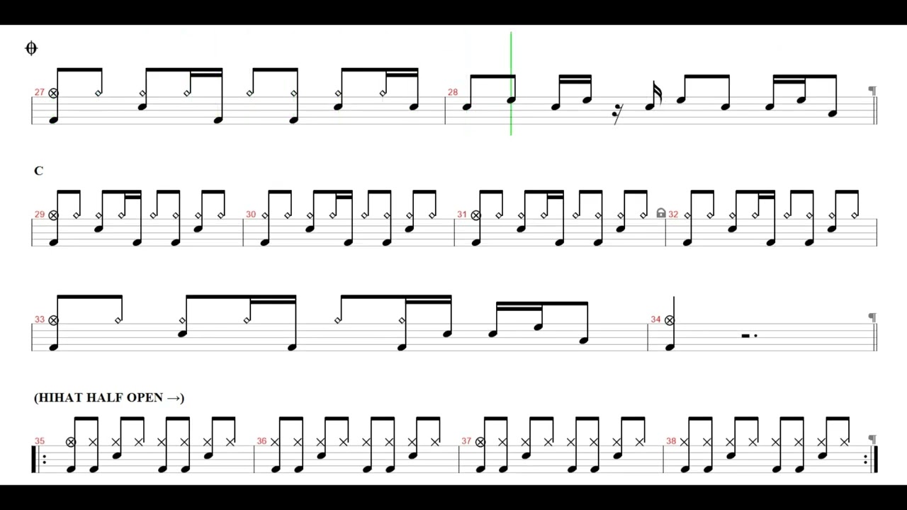넬 (NELL)-유령의 노래 | Drum Score, Drum Sheet Music