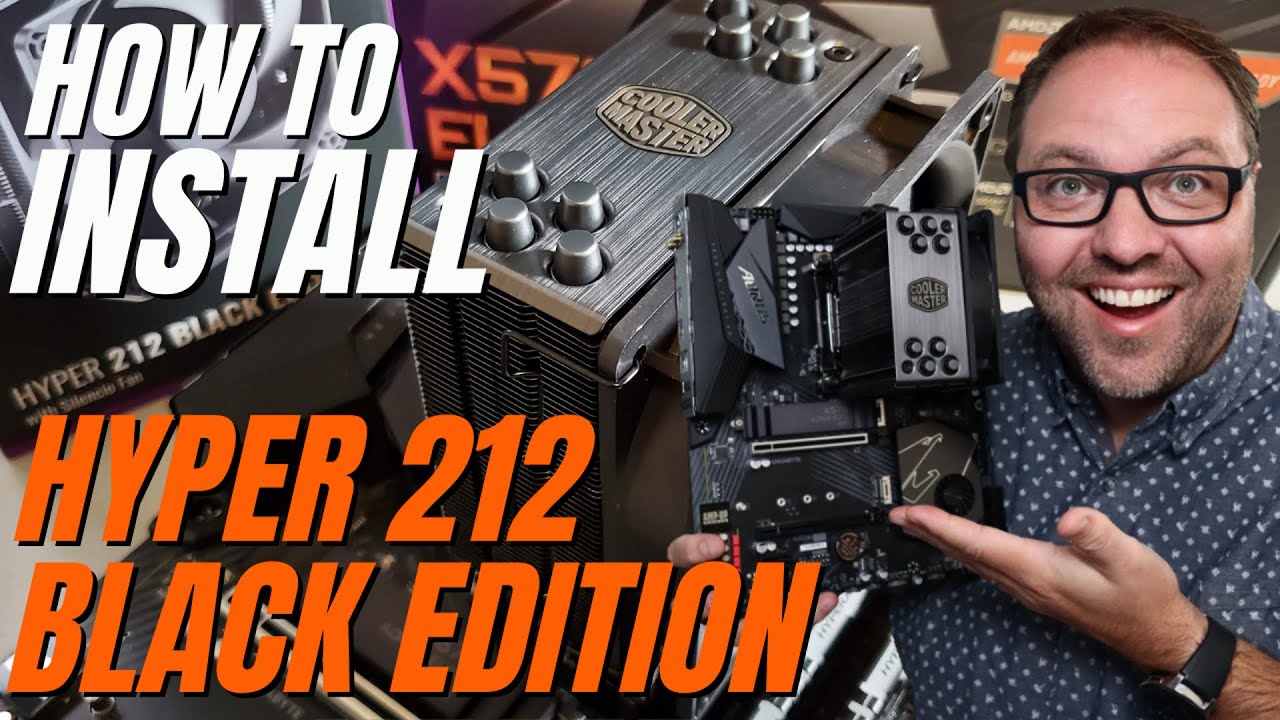 Как установить кулер для процессора Hyper 212 Black Edition (разъем AMD AM4)