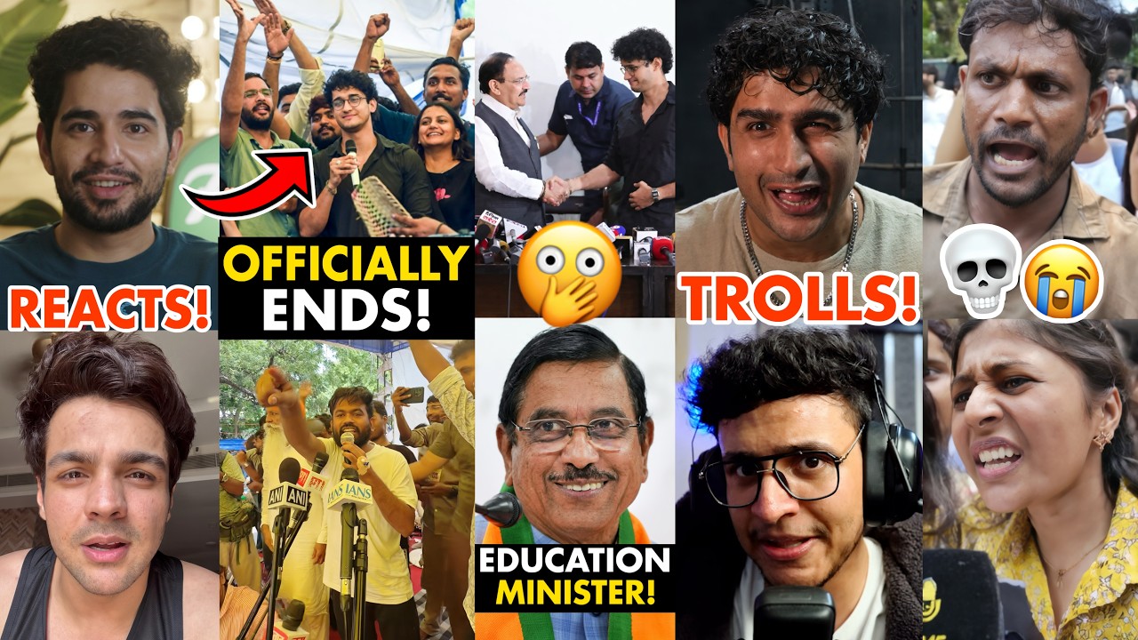 The End of the CJP Protest &mdash; All YouTubers Reaction! 🙌, Nakul Dhull Trolls Triggered Insaan,  Sonam