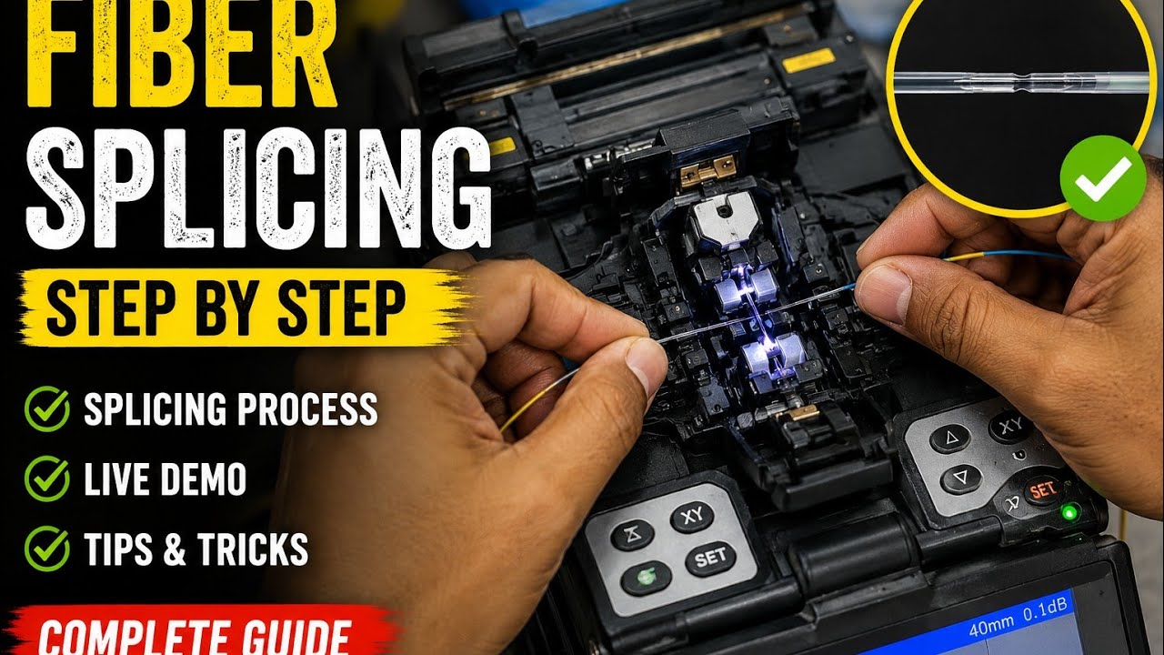 How to Splicing Fiber#technology #fiber 1234567890
