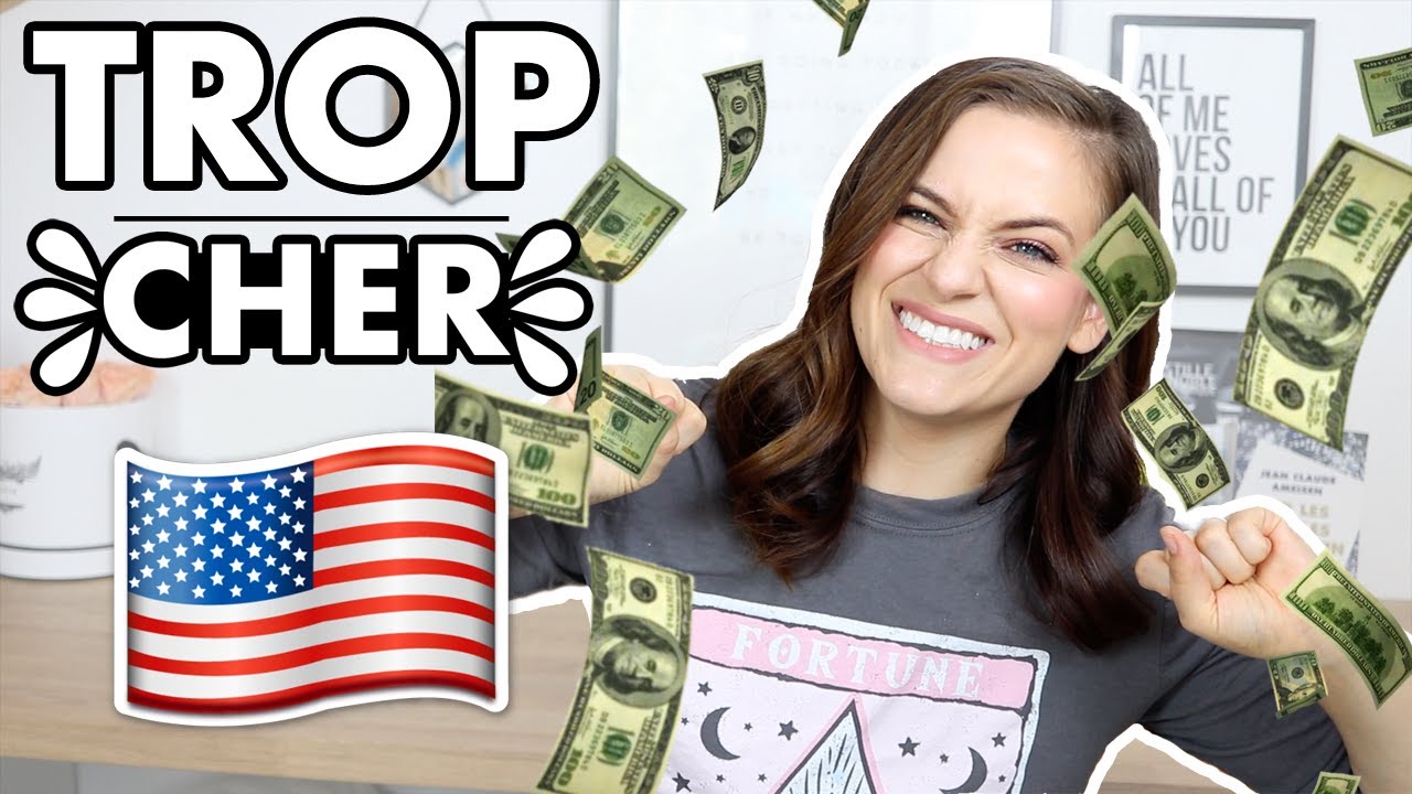 10 choses qui coûtent plus cher aux USA 🇺🇸 qu'en France 🇫🇷