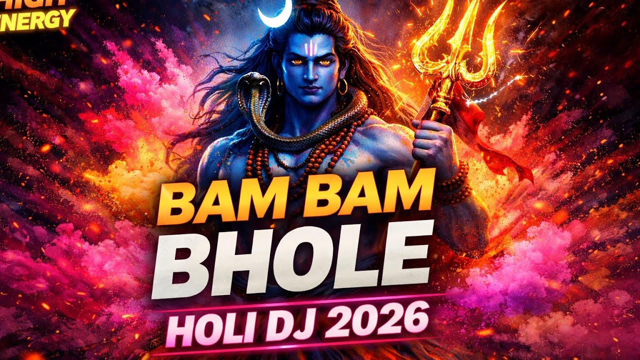 Rang Barse Kailash Pe | Holi Special Shiv Bhajan 2026 | Bam Bam Bhole DJ Remix | Har Har Mahadev 