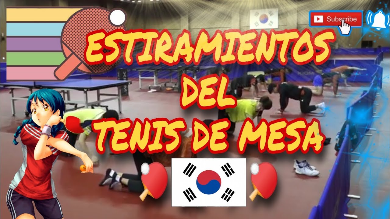 Estiramientos🧘‍♂️🧘‍♀️ del Tenis de mesa🏓) TEAM KOREA🇰🇷