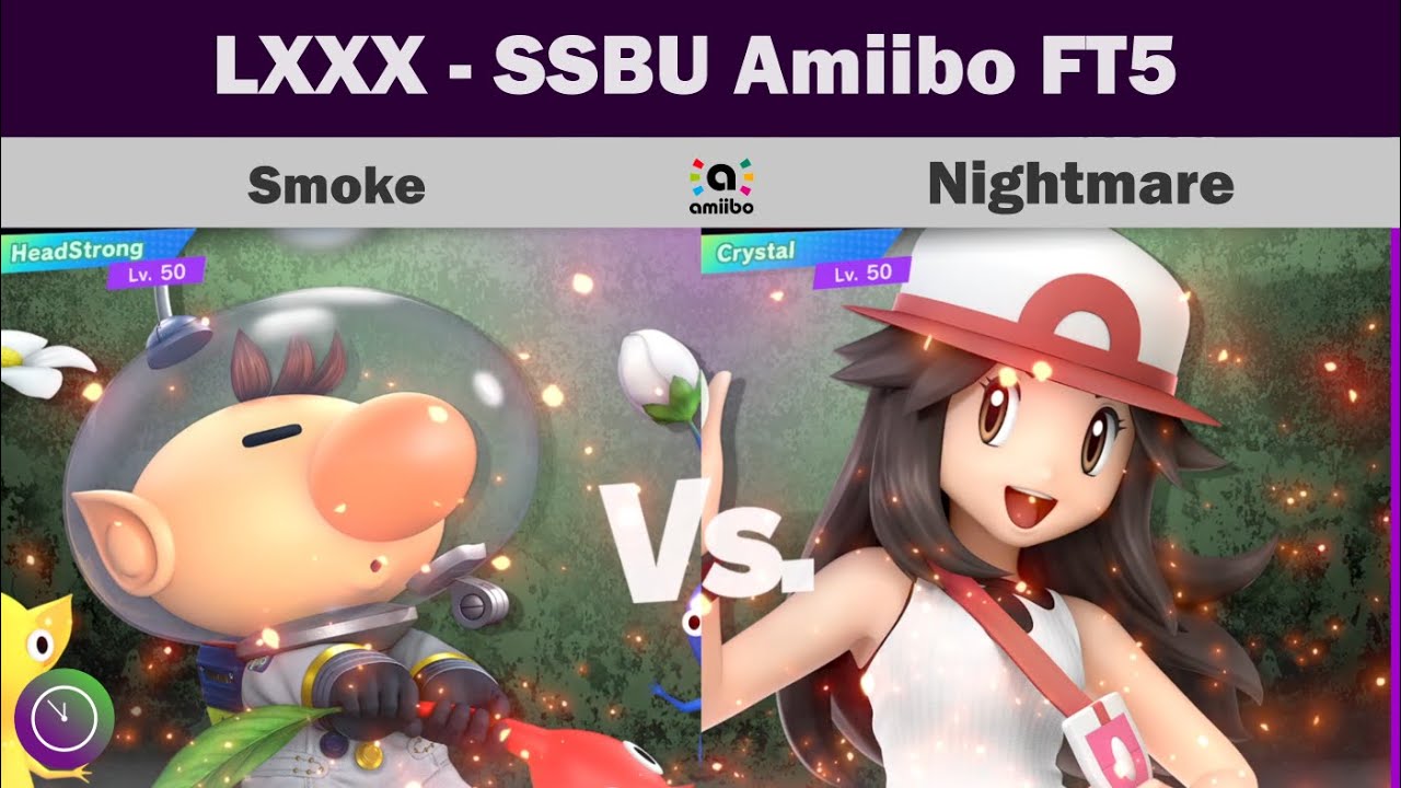 LXXX Amiibo FT5 Showcase: Smoke - Olimar v Nightmare - Pokemon Trainer