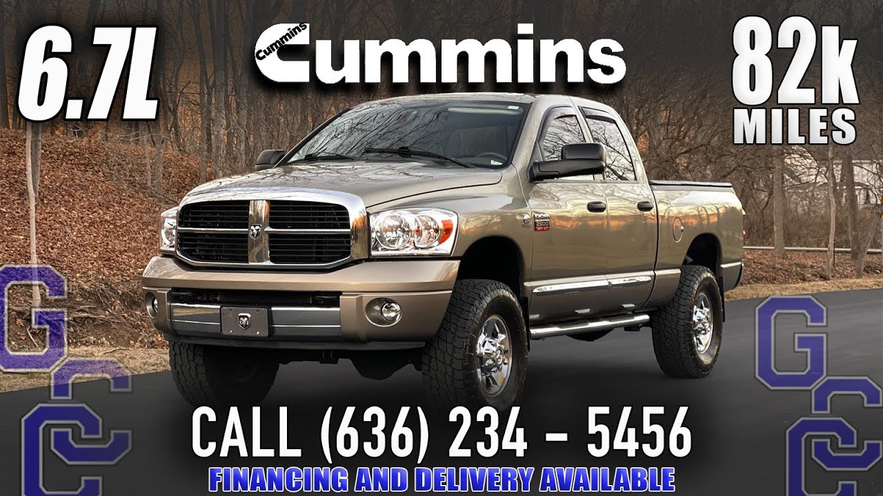 6.7 Cummins For Sale: 2008 Dodge Ram 2500 Laramie 4x4 Diesel With Only 82k Miles