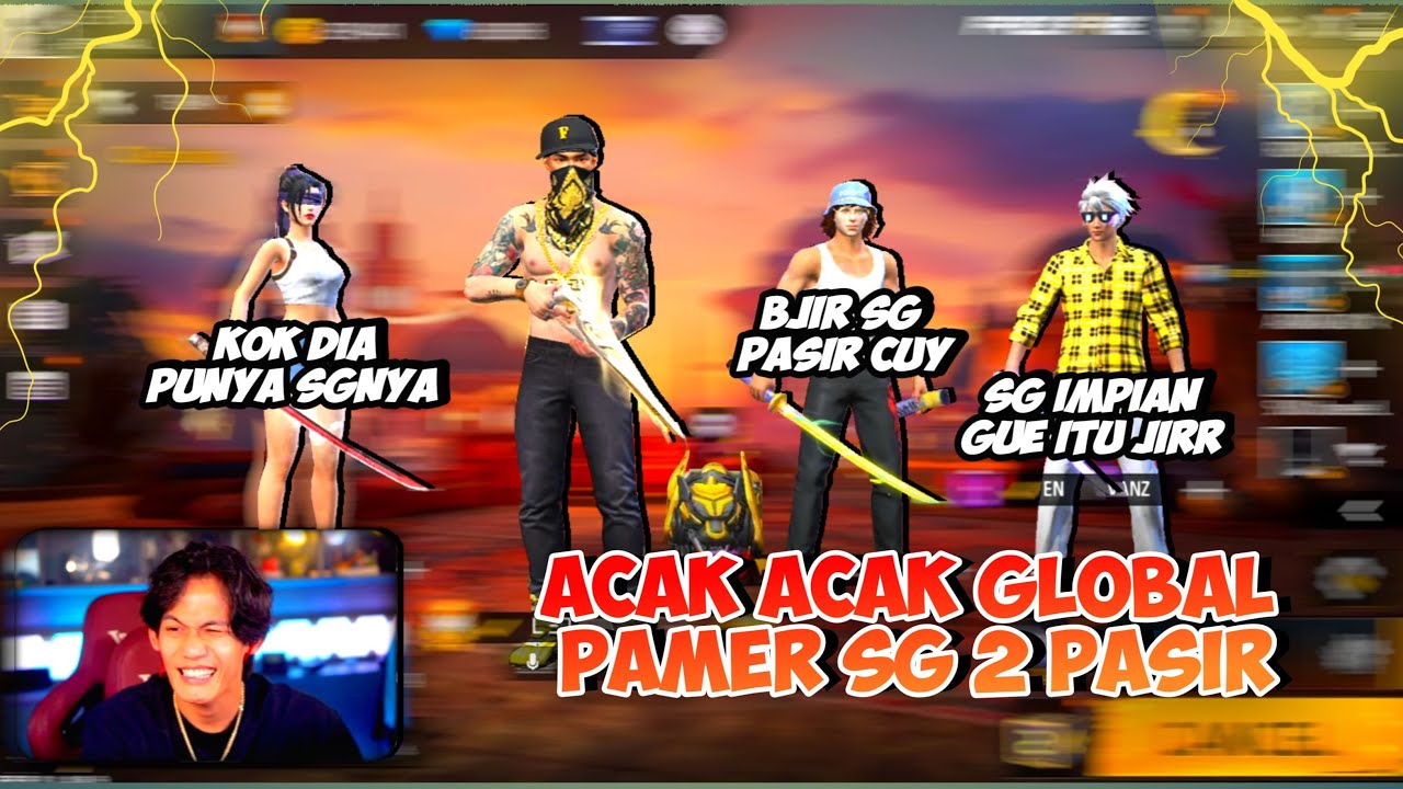PAMER KE GLOBAL PAKE SHOTGUN PASIR MEREKA PADA KAGET DAN HERAN SAMA SENJATA GUA