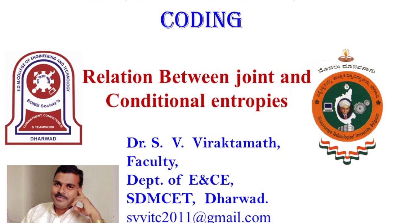 ITC - Joint and Conditional Entropy relation