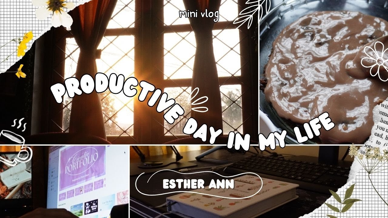 A Productive Yet Cozy Day at Home ☕📖 |  Aesthetic short vlog ✨