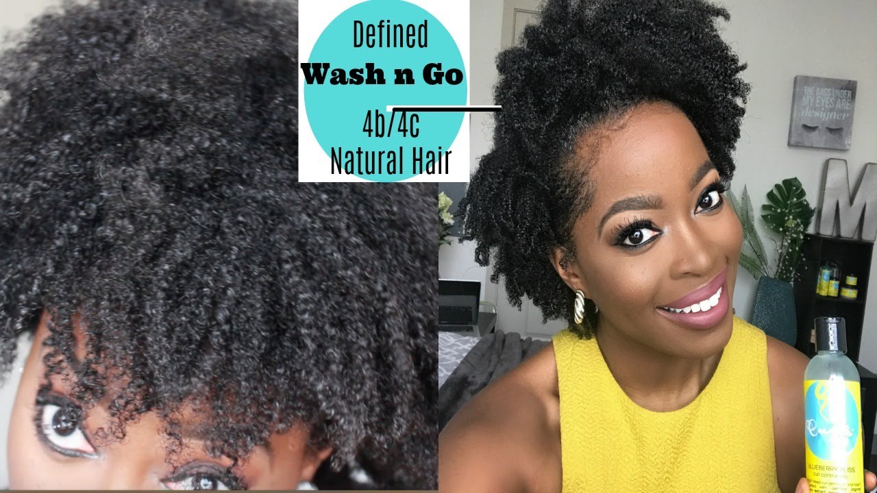 HOW TO ACHIEVE A SUPER DEFINED Wash n Go on 4b / 4c Natural Hair| Blueberry Bliss Curl Control Jelly