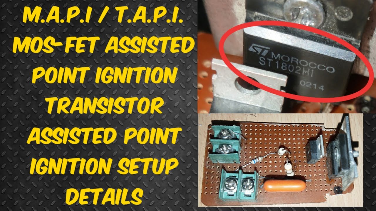 TRANSISTOR POINT IGNITION SYSTEM SETUP DETAIL.