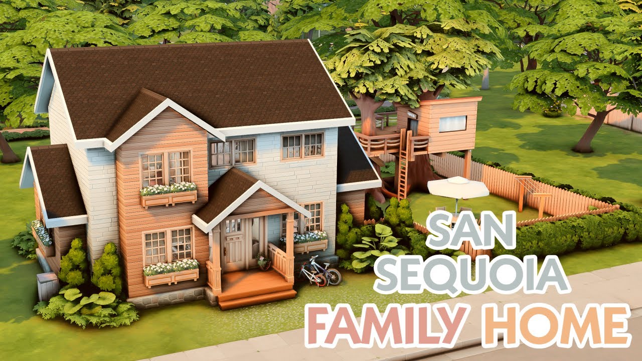 San Sequoia Family Home 🌷 || The Sims 4 Speed Build