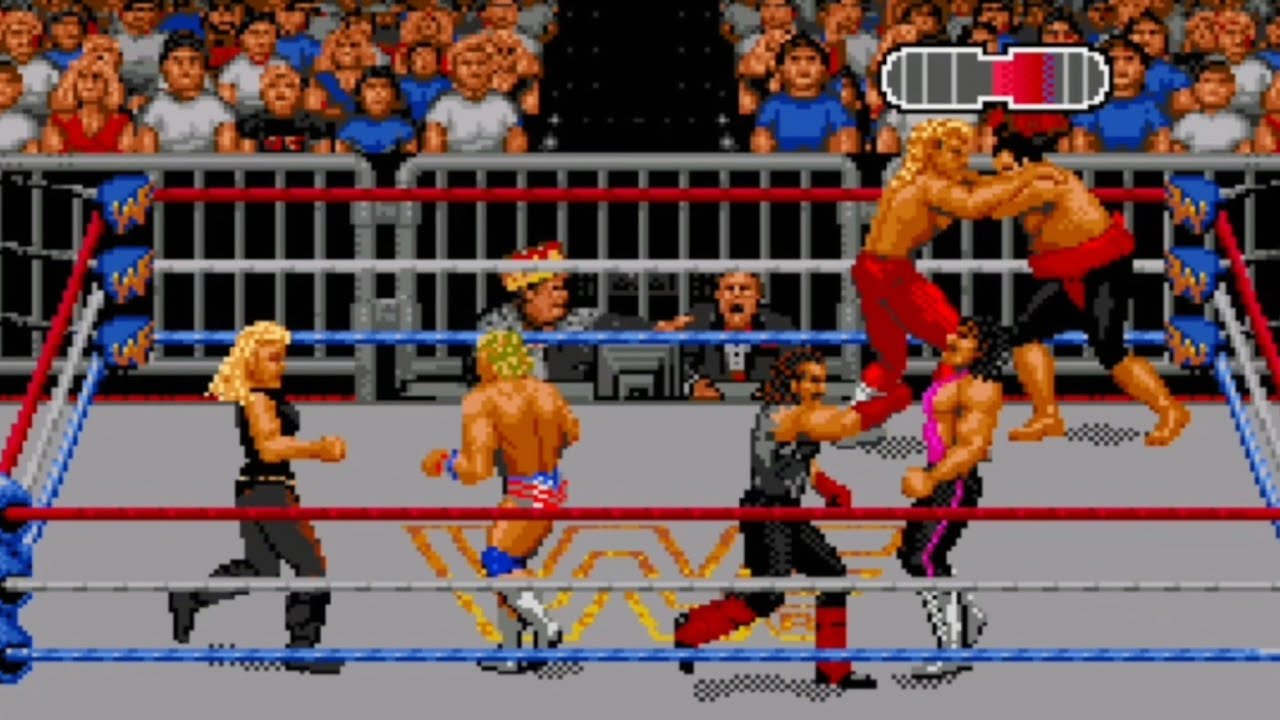 WWF RAW 1994 - Royal Rumble - Sega Genesis Gameplay