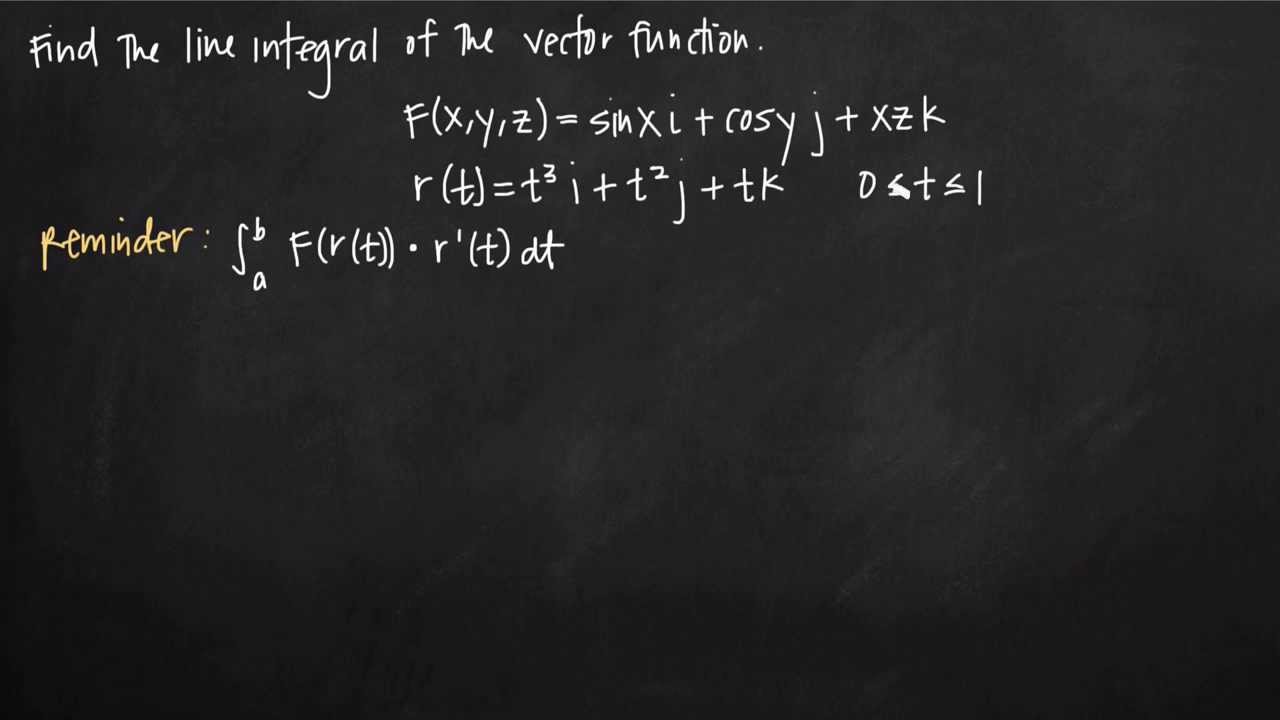криволинейный интеграл векторной функции (KristaKingMath)