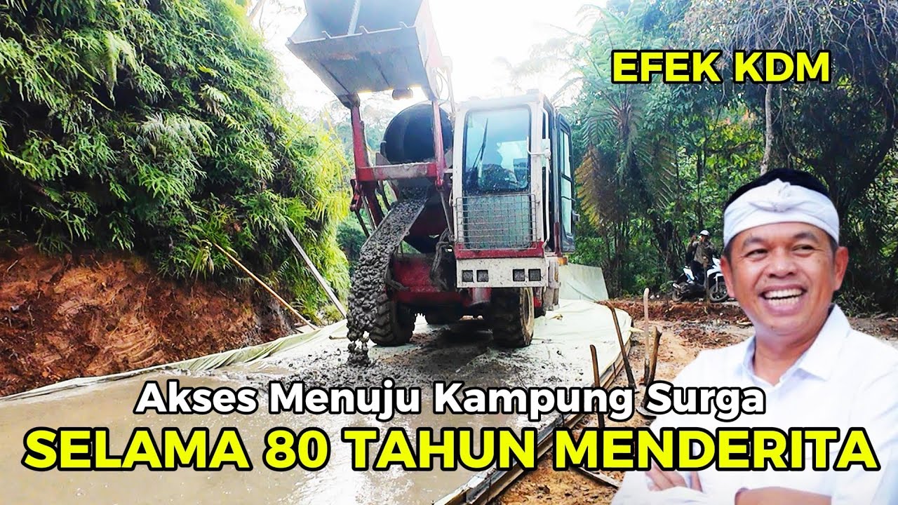 ALHAMDULILLAH PEMBANGUNAN JALAN HAMPIR SELESAI, MENUJU KAMPUNG SURGA DI BOGOR BARAT