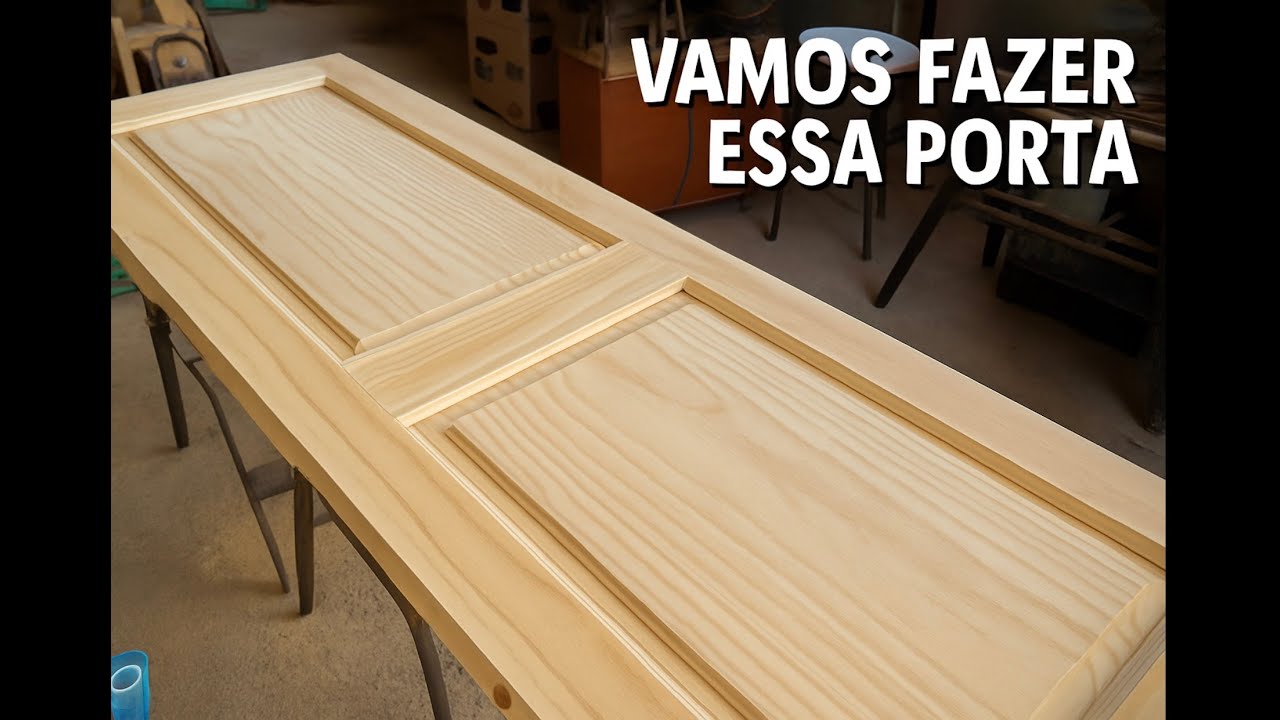 Veja como fiz essa porta de madeira rústica