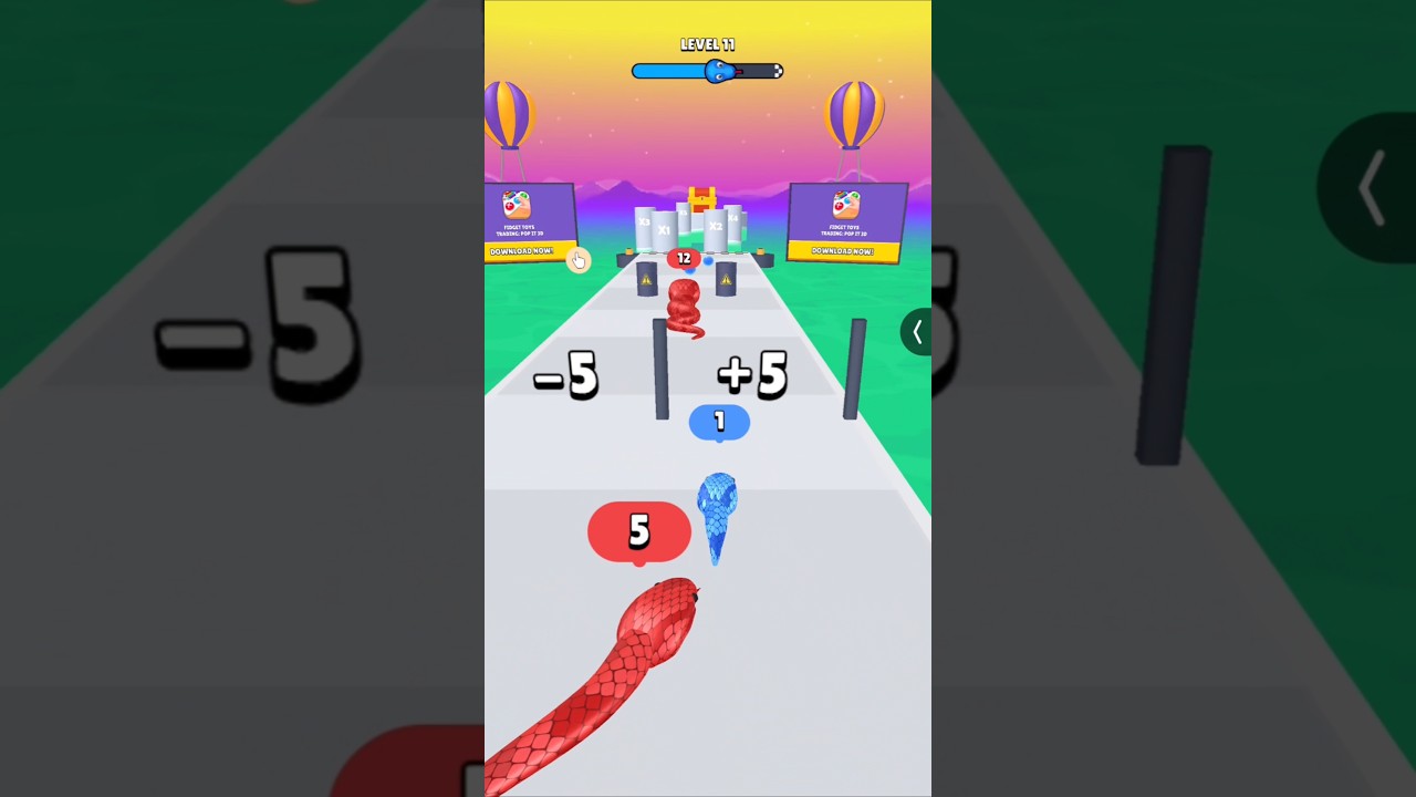 Snake Run 3D Game Level 11 ✅ 