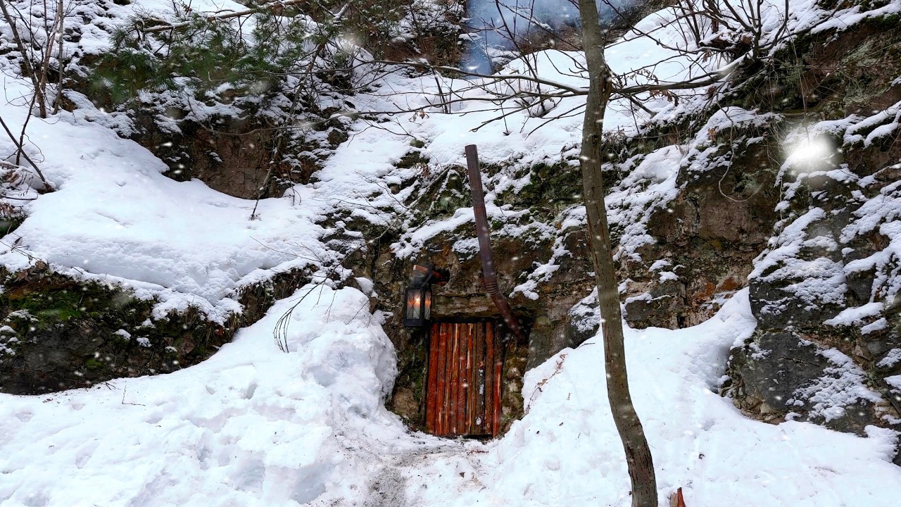 A Lonely Man Went to the Mountains Where he Built an Unusual SHELTER