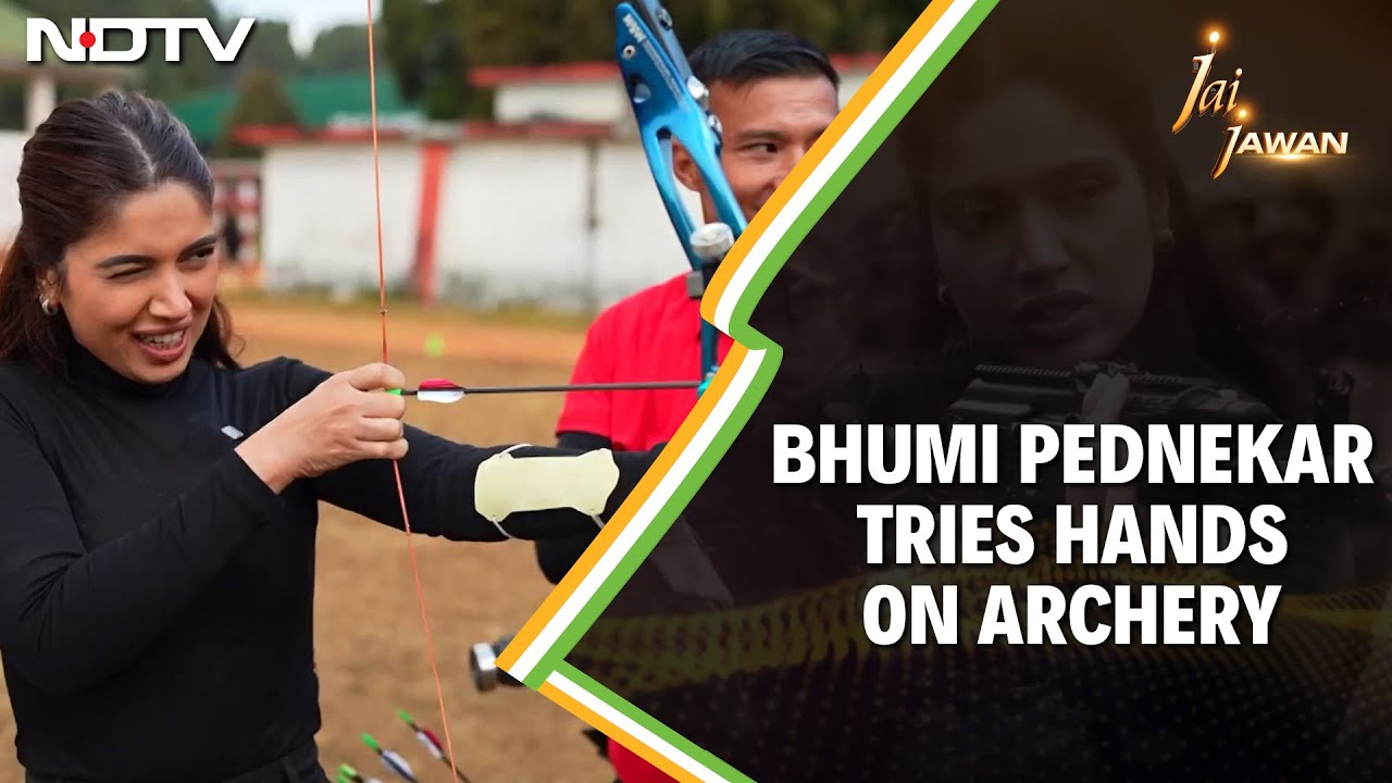 Jai Jawan With Bhumi Pednekar: Bhumi Pednekar Tries Hands On Archery At Assam Regimental Centre