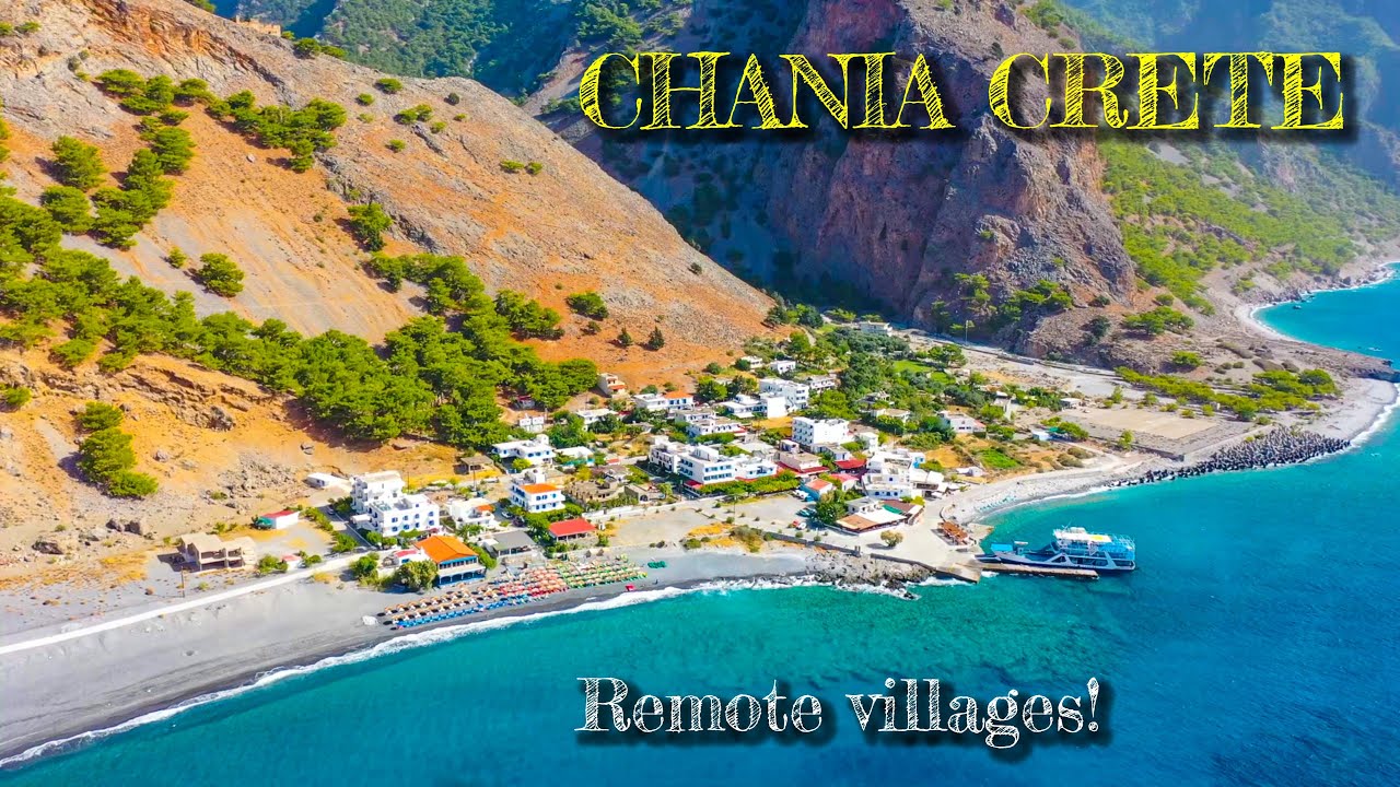 Chania: The most remote villages in Crete by Drone (4K)