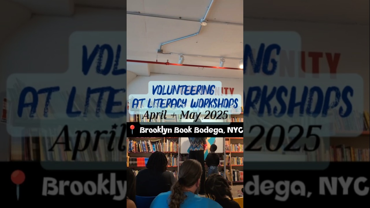 Literacy Workshops |📍Brooklyn Book Bodega, NYC 
