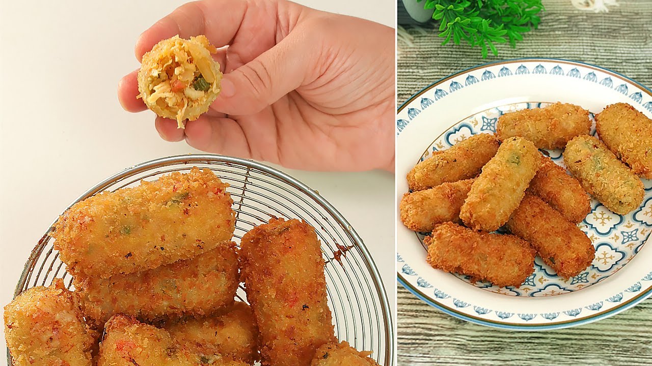 Ramzan Special 🧀 Irresistible Chicken Pizza Croquettes Recipe | Crispy, Cheesy, and Delicious!