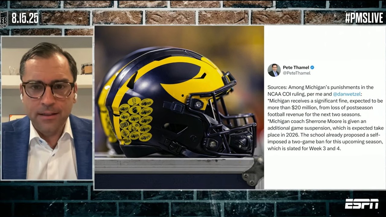 Pete Thamel details Michigan punishments by the NCAA for sign-stealing scandal | The Pat McAfee Show