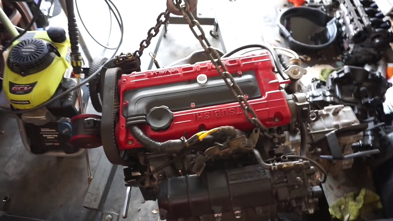 oil pump and balance shaft delete install on evo9 block!!