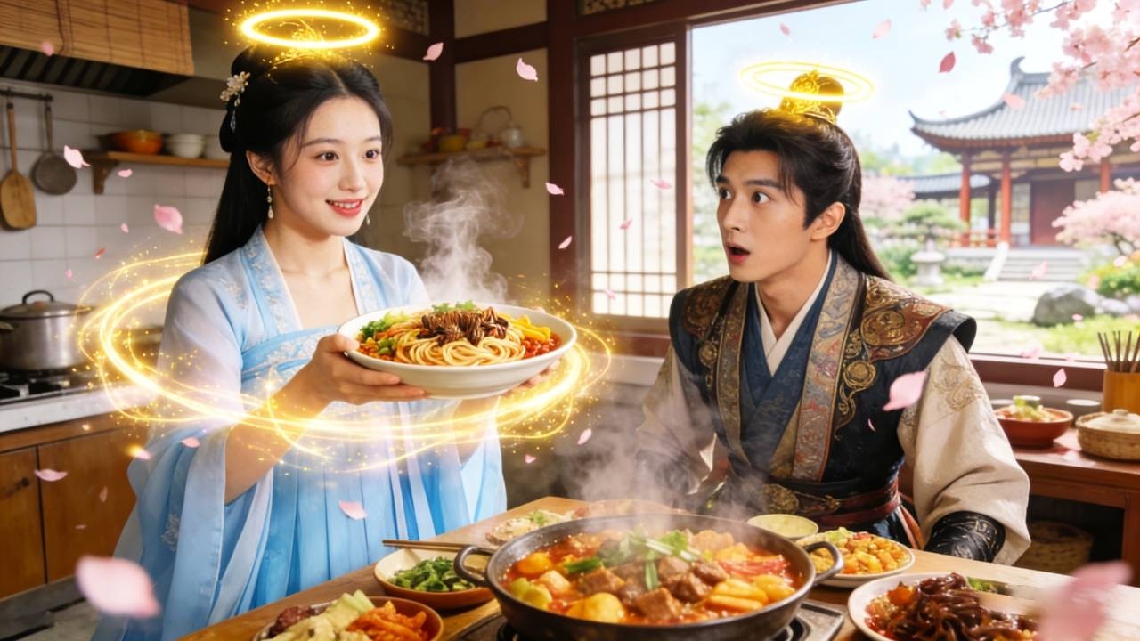 少女穿越成冷宮棄妃，竟被冷酷王子偷聽心聲！一碗炒飯成功俘虜他的味蕾！全府上下獨寵她！